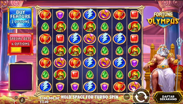 Slot Fortune of Olympus – Sekali Spin Langsung Disambar Petir Jackpot!!