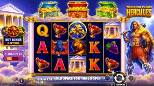 Slot Triple Pot Plinko Hercules: Kekuatan Hercules Bikin Cuan Meledak