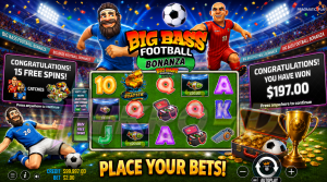 Slot Big Bass Football Bonanza: Tendangan Emas Menuju Maxwin