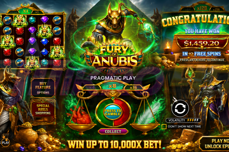 Slot Fury of Anubis: Jackpot Sang Anubis