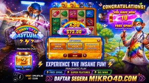 Slot Sunnydaze Asylum: Jackpot Cair di Balik Teror