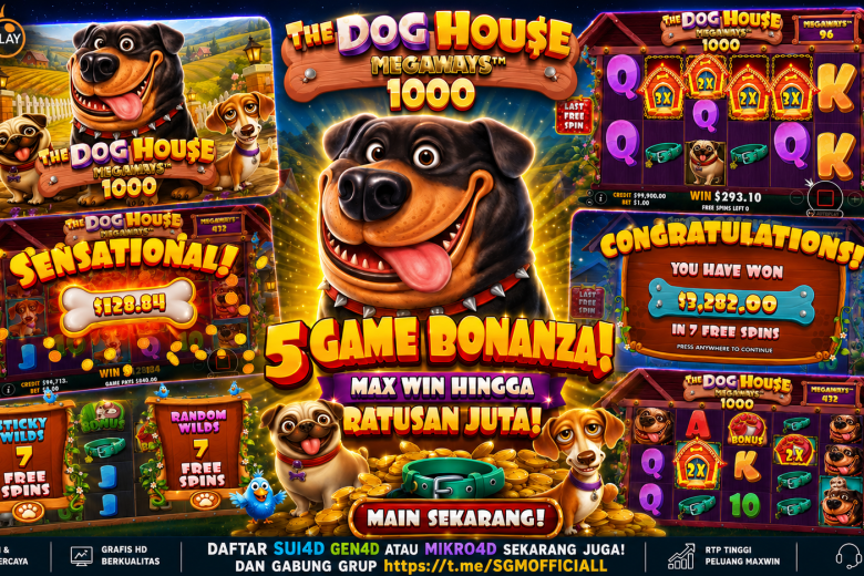Slot The Dog House Megaways 1000: Bonus dari Rumah Anjing