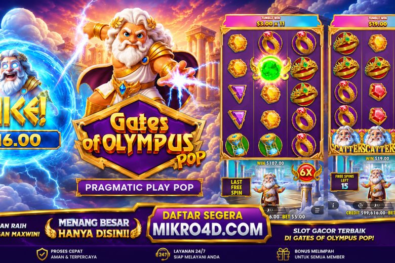 Slot Gates of Olympus POP: Zeus Sedang Berpihak