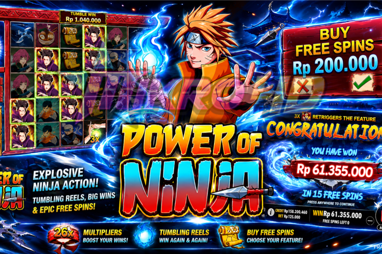 Sensasi Spin Makin Seru Bersama Slot POWER OF NINJA